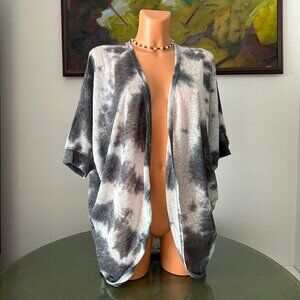 Bobeau NWT Multi-Color Grey Cardigan, sz L